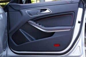 this photo shows a car door